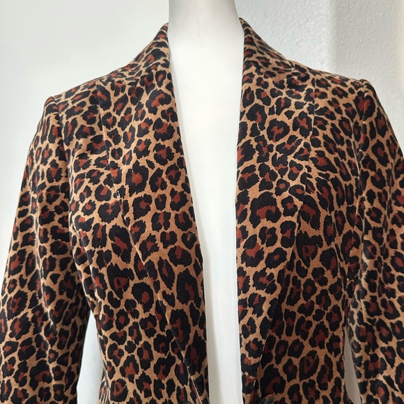 A.L.C. Mercer Leopard-Print Tailored Blazer Jacket - Picture 13 of 16